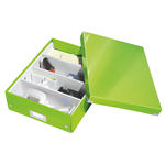 Leitz CLICK&STORE rendszerező doboz, M méret, zöld (60580064 helyettesítője) 60580054