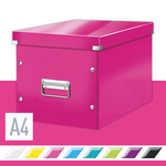 Leitz CLICK&STORE kocka doboz, L méret, rózsaszín 61080023