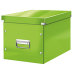 Leitz CLICK&STORE kocka doboz, L méret, zöld (61080064 helyettesítője) 61080054