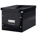 Leitz CLICK&STORE kocka doboz, L méret, fekete 61080095