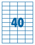 Etikett 52,5x29,7mm 40 címke/lap 100 ív/doboz