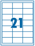 Etikett 63,5x38,1mm 21 címke/lap 100 ív/doboz