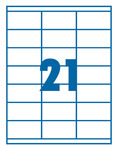 Etikett 70x42,3mm 21 címke/lap 100 ív/doboz