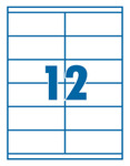 Etikett 105x48mm 12 címke/lap 100 ív/doboz