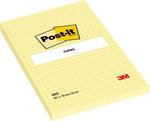 Öntapadós jegyzettömb 102×152 sárga négyzethálós 3M Post-it