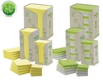 Öntapadós jegyzettömb 51x38 Green Line sárga 3M Post-it 24db/csomag