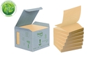 Öntapadós jegyzettömb MINI torony 'Z' 76x76 Green Line sárga 3M Post-it 6tömb/cs