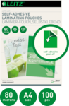 Leitz Lamináló fólia A/4 80 mic, öntapadó 100db/csomag