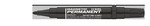 Ico permanent marker 11 XXL kerek hegy, fekete írás, mágnessel