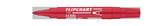 ICO flipchart marker 11 XXL piros, kerek csúcsos