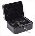 Pénzkazetta 200x160x90mm fekete, King Safe
