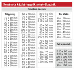 Fabélyegző- szöveglemez nélkül, standard méretek