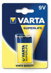 Elem 9V Varta Superlife 6F22 1db/bl