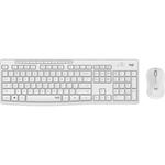 Eg&eacute;r- &eacute;s billentyűzet k&eacute;szlet, vezet&eacute;k n&eacute;lk&uuml;li, USB, LOGITECH, MK295, piszkosfeh&eacute;r