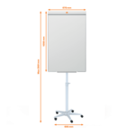 Flipchart tábla Nobo Classic acél mobil fehértábla és flipchart állvány, fehér