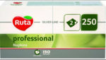 Ruta Professional szalv&eacute;ta 33x33cm 250db 2 r&eacute;tegű feh&eacute;r 100% cellul&oacute;z 1/4