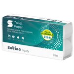 WEPA SATINO LIQUIFY  toalettpap&iacute;r, 3 r&eacute;tegű, 8 tek/csomag,  250 lap=27,5 m. FEH&Eacute;R