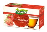 Tea Pickwick fekete tea, földieper ízzel 20x1,5gr
