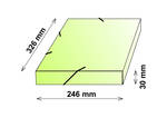 P+P Classic black Gumis mappa P+P A4 fek 30mm  2-541