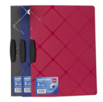 Klippmappa Deli fekete, műanyag klipp