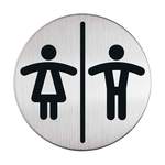 Információs tábla Womens/Men's WC 83mm, Durable