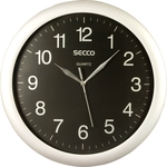 Falióra Secco Classic Maxi Plus metal ezüst/fekete 32 cm S TS8002-51