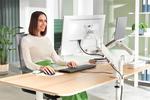 Leitz Ergo Dual helytakar&eacute;kos monitor- &eacute;s laptopkar, vil&aacute;gosz&uuml;rke
