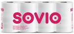 Sovio toalettpapír 8 tekercs 250 lap, 3 rétegű 100% cellulóz