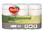 Ruta Professional toalettpap&iacute;r 6 tekercs, 500 lap/tek, 2 r&eacute;tegű 100% cellul&oacute;z