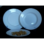 Lapostányér 23cm, porcelán