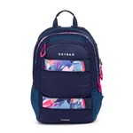 P+P OXY SPORT Flowers Blue Diák hátizsák + tolltartó  8-39725E