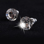 Swarovski kristályos fülbevaló fehér kővel