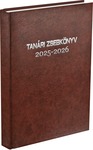 Tanári zsebkönyv A5, barna 2025/2026 tanévre