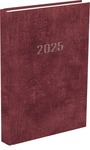Határidőnapló,Agenda A5 napi beosztású naptár, bordó borítóval, 320 oldal, 145x205mm, 2023. év