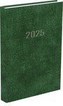 Határidőnapló,Agenda A5 napi beosztású naptár, zöld borítóval, 320 oldal, 145x205mm 2023. év