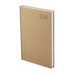 Agenda B5 heti Top Timer Traditional bézs borítóval, fehér lap,  2026.év