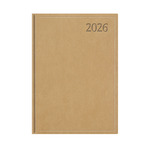 Agenda B5 heti Top Timer Traditional bézs borítóval, fehér lap,  2026.év