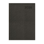 Agenda A5 napi Top Timer Economic fekete borítóval, fehér lap -  2026.év