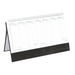 Asztali napt&aacute;r Top Timer T051 feh&eacute;r t&ouml;mb&ouml;s, &aacute;ll&oacute; fekete műbőrbevont karton h&aacute;tlappal, f&eacute;l&oacute;r&aacute;s beoszt&aacute;s, 325x155mm 2027.&eacute;v