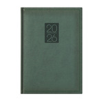 Top Timer Classic B5 heti agenda, zöld borító, chamois lapok, 170mm x 245mm,  2026.év