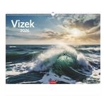 Top Timer T093 Vízek Falinaptár képes, 405mm x 320mm  2026.év
