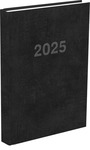 Határidőnapló,Agenda B5 heti beosztású naptár, fekete borítóval 165x235 mm, 144 oldal, 2023.év