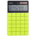 Deli 01589 számológép asztali 12 digit,, zöld
