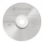 Verbatim DVD+R 8,5 GB, 8x, k&eacute;tr&eacute;tegű lemez Double Layer, hengeren 10db/CSM