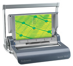 Spirálozógép, fém spirálkötéshez, manuális, 130 lap, FELLOWES Quasar Wire