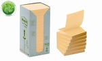 Környezetbarát Z-jegyzettömb torony 76 × 76 mm öntapadós, 16x100 lap, sárga 3M Post-It