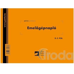 Emelőg&eacute;pnapl&oacute; 24 lapos A/5 fekvő, P&aacute;tria