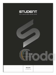 ICO Student Premium füzet, A4 vonalas lapos (81-32) fekete borító