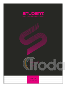 ICO Student Premium füzet, A4 vonalas lapos (81-32) fekete borító