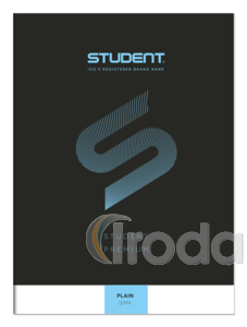 ICO Student Premium füzet, A4 sima lapos (80-32) fekete borító